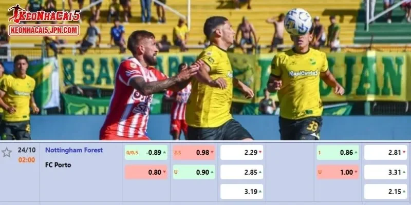Soi kèo chi tiết nhất cho trận đấu giữa Nottingham Forest vs FC Porto