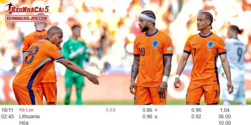 Phân tích kèo toàn diện nhất cho cuộc so tài giữa Hà Lan vs Lithuania
