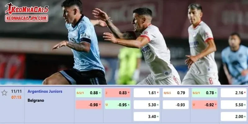 Soi kèo chi tiết nhất cho trận đấu giữa Argentinos Juniors vs Belgrano
