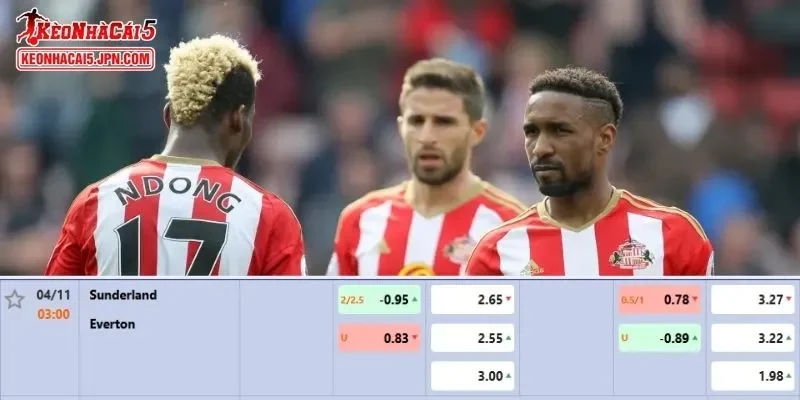 Soi kèo chi tiết nhất cho trận đấu giữa Sunderland vs Everton