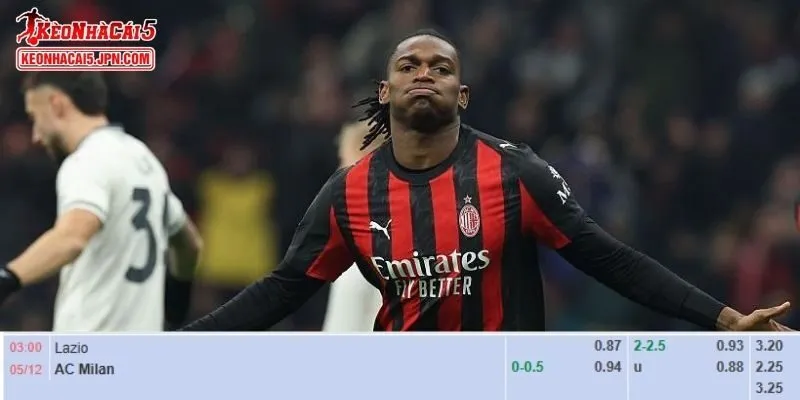 Soi kèo chi tiết nhất cho trận đấu giữa Lazio vs AC Milan