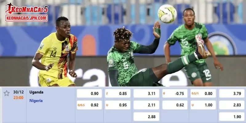 Những nhận định tỷ lệ kèo chuẩn xác nhất cho màn so tài Uganda vs Nigeria