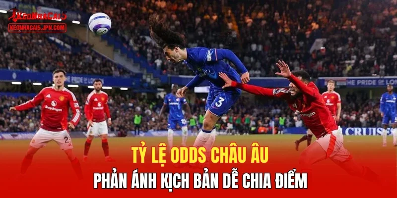 Tỷ lệ Odds Châu Âu phản ánh kịch bản dễ chia điểm